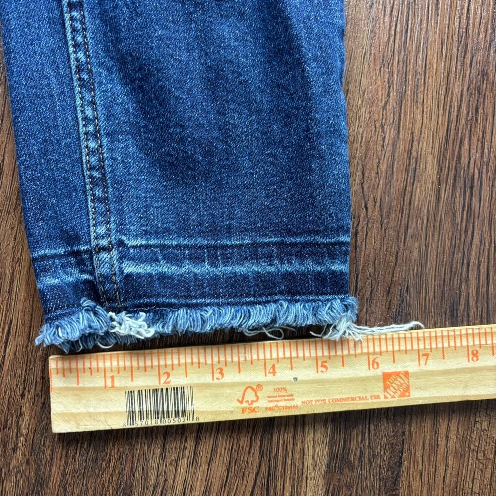 Judy Blue Slim Fit Jeans JB88704DK Dark Wash Raw Hem Women’s Size 3/26 - Picture 10 of 11